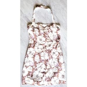 Abercrombie & Fitch Floral Mini Dress - White and Brown